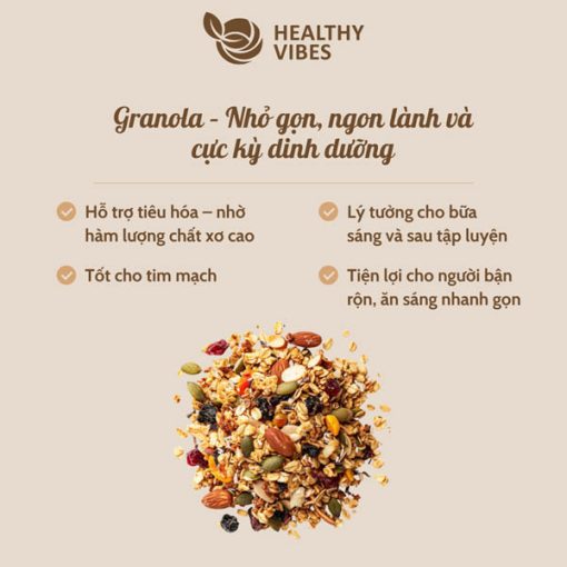 Hạt Granola - Healthyvibes