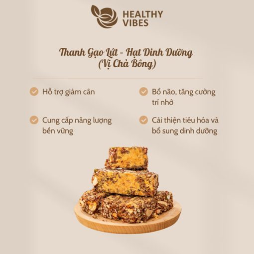 Thanh gạo lứt – Hạt dinh dưỡng
