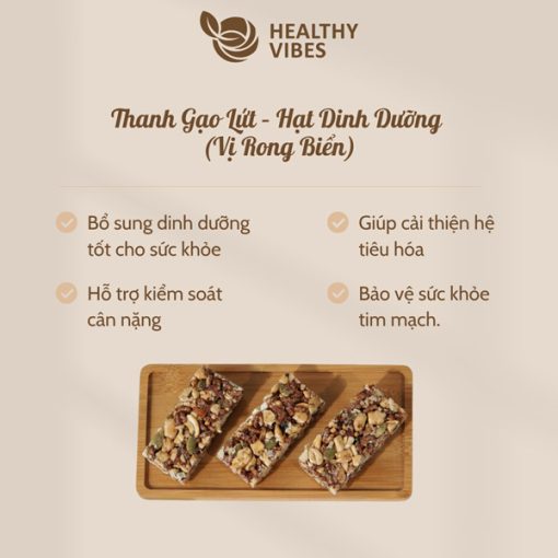 Thanh gạo lứt – Hạt dinh dưỡng