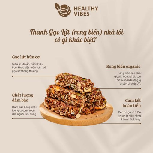 Thanh gạo lứt – Hạt dinh dưỡng